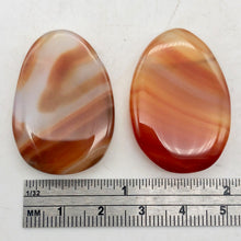 Load image into Gallery viewer, Red Carnelian Briolette Pendant Beads! | 35x25mm | multi-Hue | Drop | 2 Beads | - PremiumBead Alternate Image 2
