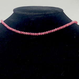 Tourmaline Faceted Roundel Bead Strand | 4x3mm | Pink | 132 Bead(s)