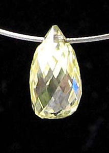 Natural .29cts Canary Lemon Diamond 4.75x3mm Briolette Bead 6113 - PremiumBead Alternate Image 4