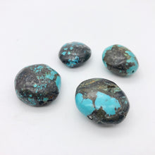 Load image into Gallery viewer, 4 Genuine Natural Turquoise Nugget Beads | 245.4 cts | Blue/Black | 4 Beads - PremiumBead Primary Image 1
