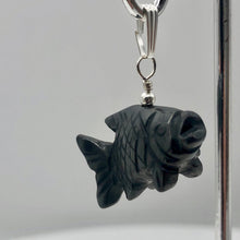 Load image into Gallery viewer, Hematite Koi Fish Pendant Necklace | Semi Precious Stone Jewelry|Silver Pendant - PremiumBead Primary Image 1
