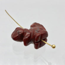 Load image into Gallery viewer, Nuts 2 Hand Carved Animal Brecciated Jasper Squirrel Beads | 22x15x10mm | Red - PremiumBead Alternate Image 10
