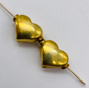 Valentine 22K Vermeil 13mm Heart Bead 009198