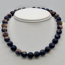 Load image into Gallery viewer, 6 Blue Sodalite with White and Orange 12mm Round Beads 10781 - PremiumBead Alternate Image 5
