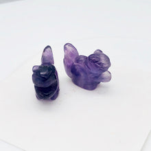 Load image into Gallery viewer, Charming Carved Amethyst Squirrel Figurine | 22x15x10mm | Purple - PremiumBead Alternate Image 7
