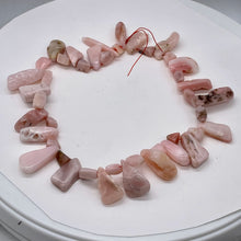Load image into Gallery viewer, Pink Peruvian Opal 82g Varied Bead Strand | 15&quot; | Pink | 43 Beads |
