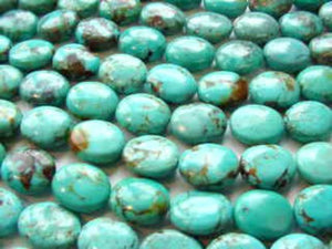 Natural USA Turquoise 12x10mm Skipping Stone Bead Strand 102174 - PremiumBead Primary Image 1