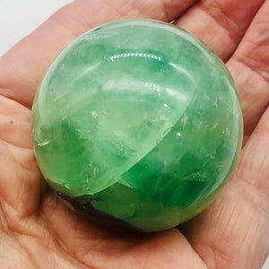 Fluorite Scry Sphere Round | 2" | Green/Red | 1 Sphere