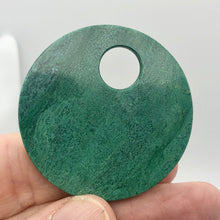 Load image into Gallery viewer, Green African Jade 50mm Pi Circle Pendant Bead - PremiumBead Alternate Image 4
