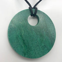 Load image into Gallery viewer, Green African Jade 50mm Pi Circle Pendant Bead - PremiumBead Alternate Image 2
