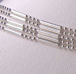 Italian Silver 5 Waterfall Chain 20" Necklace 10073C - PremiumBead Alternate Image 2