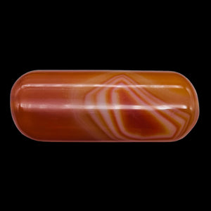 1 Bead of Red Orange Sardonyx 41x16mm Pendant Bead 9589A