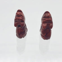 Load image into Gallery viewer, New Moon 2 Carved Red Jasper Wolf Coyote Beads | 21x11x8mm | Red - PremiumBead Alternate Image 6

