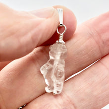Load image into Gallery viewer, Quartz Goddess of Willendorf Sterling Silver Pendant |1.38&quot; Long | Clear | - PremiumBead Alternate Image 2
