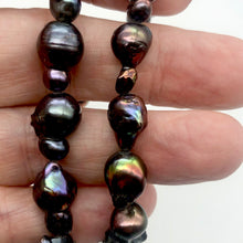 Load image into Gallery viewer, Amazing! Each Pearl one of a kind Black Peacock Fireball Pearl Strand - PremiumBead Alternate Image 10
