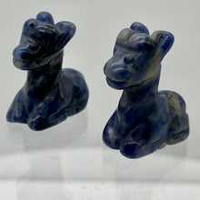 Load image into Gallery viewer, Carved Animal Sodalite Giraffe Figurine Worry Stone
