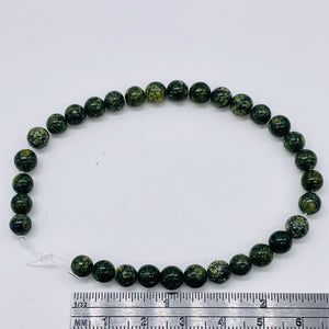 33 Reptile Russian Jasper 6mm Round Beads 009166