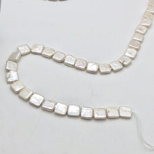 Load image into Gallery viewer, Beautiful White 11x11x4mm Square Coin FW Pearl 16&quot; strand - PremiumBead Alternate Image 2
