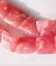 Load image into Gallery viewer, 2 Natural Rhodochrosite 8mm Square Coin Beads - PremiumBead Alternate Image 2
