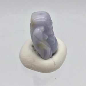 25cts Hand Carved Buddha Lavender Jade Pendant Bead | 21x14x9mm | Lavender - PremiumBead Alternate Image 10