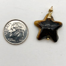 Load image into Gallery viewer, Tiger Eye Starfish Pendant Necklace | Semi Precious Stone | 14k gf Pendant - PremiumBead Alternate Image 8

