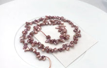 Load and play video in Gallery viewer, Ballerina Pink Keishi FW Pearl Strand | 9x6x3mm | Rose | Keishi | 80+ pearls |
