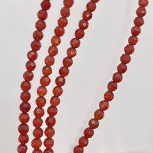 Load image into Gallery viewer, Luscious! Faceted 3mm Natural Carnelian Agate Bead Strand - PremiumBead Alternate Image 2
