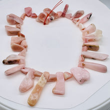 Load image into Gallery viewer, Peruvian Opal 91g Varied Bead Strand | 16&quot; | Pink | 43 Beads |
