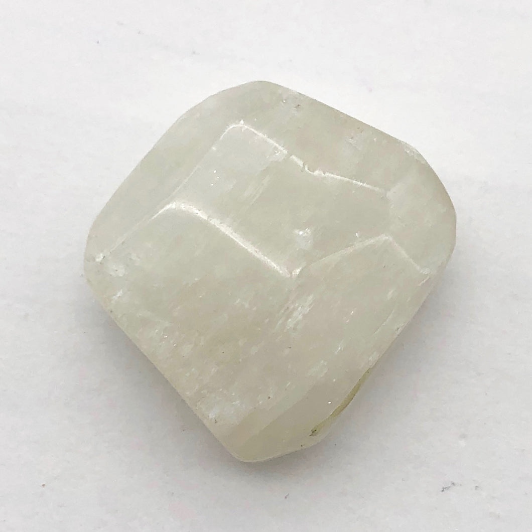 Kunzite Spodumene Chatoyant White Crystal Pendant Bead | 22x21x10 | 1 Bead |