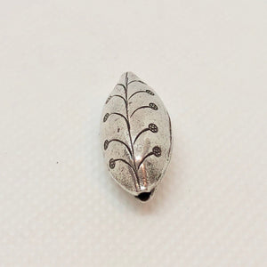 Thai Hill Tribe Fine Silver Flowering Puff Bead 005441 - PremiumBead Alternate Image 2