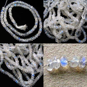 Wow Rainbow Moonstone Faceted Roundel Bead Strand107488 - PremiumBead Alternate Image 4