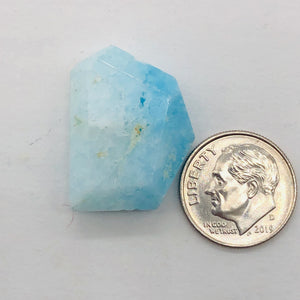 30cts Druzy Natural Hemimorphite Pendant Bead | Blue | 25x18x8mm | 1 Bead |