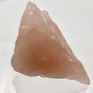 Rose Quartz Crystal Specimen - Three Sided Pyramid 46 Grams