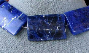 Natural Sodalite Pendant Beads | 38x25mm | Blue | Rectangle | 2 beads | - PremiumBead Alternate Image 9