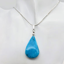 Load image into Gallery viewer, Designer! Turquoise Sterling Silver Pendant | 2 inches long |
