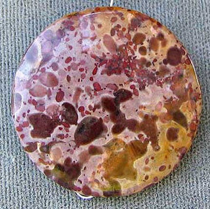 Exotic Tiger Jasper Disc Pendant Semi Precious Stone 13 Bead Strand| 30x5mm | - PremiumBead Alternate Image 6