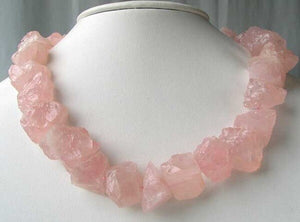 Designer 2 Natural Raw Rose Quartz Crystal Beads 009110 - PremiumBead Alternate Image 2