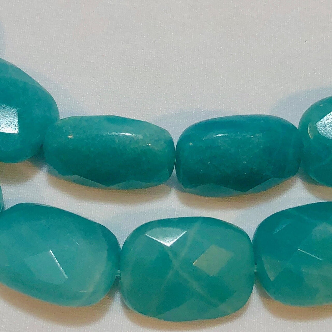4 Gem Quality Faceted Amazonite Beads - PremiumBead Primary Image 1