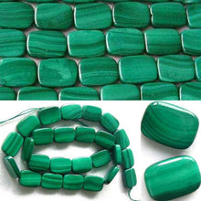 Load image into Gallery viewer, 2 Natural Malachite 16x11mm Rectangle Coin Beads 008673 - PremiumBead Primary Image 1

