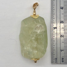 Load image into Gallery viewer, Kunzite Hiddenite Crystal 14K Gold Filled Pendant| 1 3/4&quot; Long|Green | 1 Pendant
