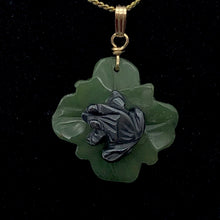 Load image into Gallery viewer, Ribbit Hematite Frog On Aventurine Lily Pad 14Kgf Pendant | 28x28.5x11mm |
