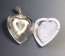Load image into Gallery viewer, Love Sterling Silver Heart Locket Pendant 10029B - PremiumBead Alternate Image 3
