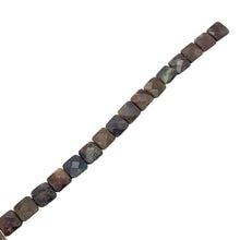 Load image into Gallery viewer, Faceted Pietersite Bead 8&quot; Strand! |12x12x5mm | red-brown | Square | 16 beads |
