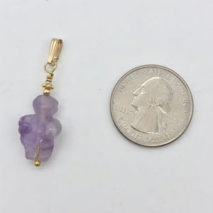 Hand Carved Amethyst Goddess of Willendorf Pendant 509287AMG - PremiumBead Alternate Image 5