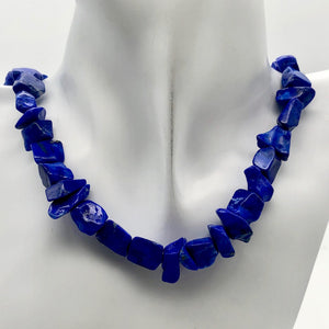 Intense! Natural Gem Quality Lapis Lazuli Bead Strand!| 46 beads | 11x10x6mm | - PremiumBead Alternate Image 7