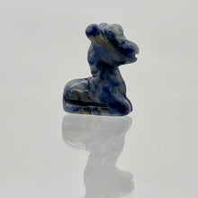 Load image into Gallery viewer, Carved Animal Sodalite Giraffe Figurine Worry Stone
