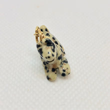 Load image into Gallery viewer, Dalmatian Stone Horse Pendant Necklace|Semi Precious Stone Jewelry|14k Pendant

