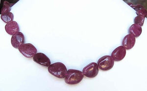 227cts Rich Natural Non-Heated Ruby Art Cut Bead Strand 109671A - PremiumBead Alternate Image 2
