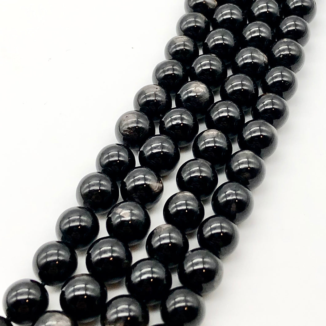 Sexy Shimmer Hypersthene 8mm Round Bead Strand for Jewelry Making 109344 - PremiumBead Primary Image 1