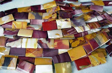 Load image into Gallery viewer, 2 Delectable Mookaite 35x25mm Flat Rectangle Pendant Beads 4626 - PremiumBead Alternate Image 2
